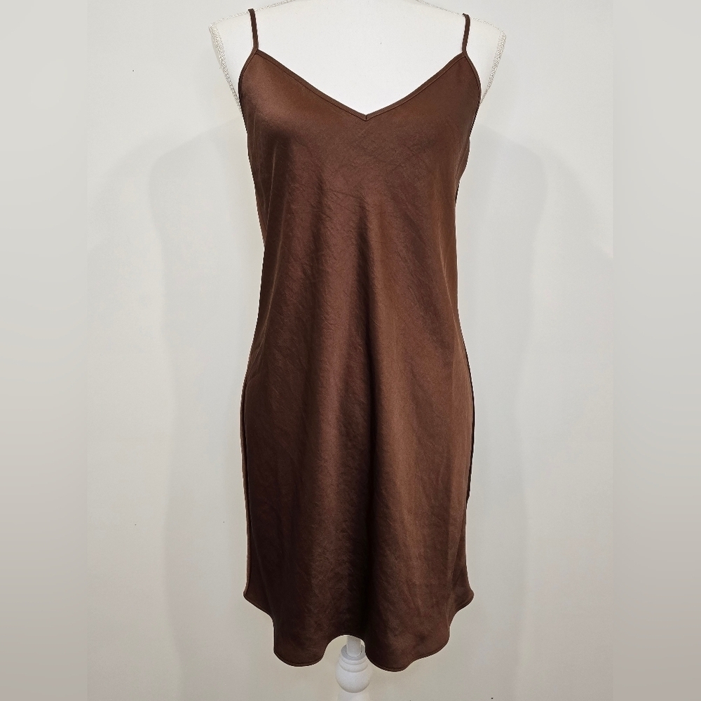 Wilfred Brown Slip Dress